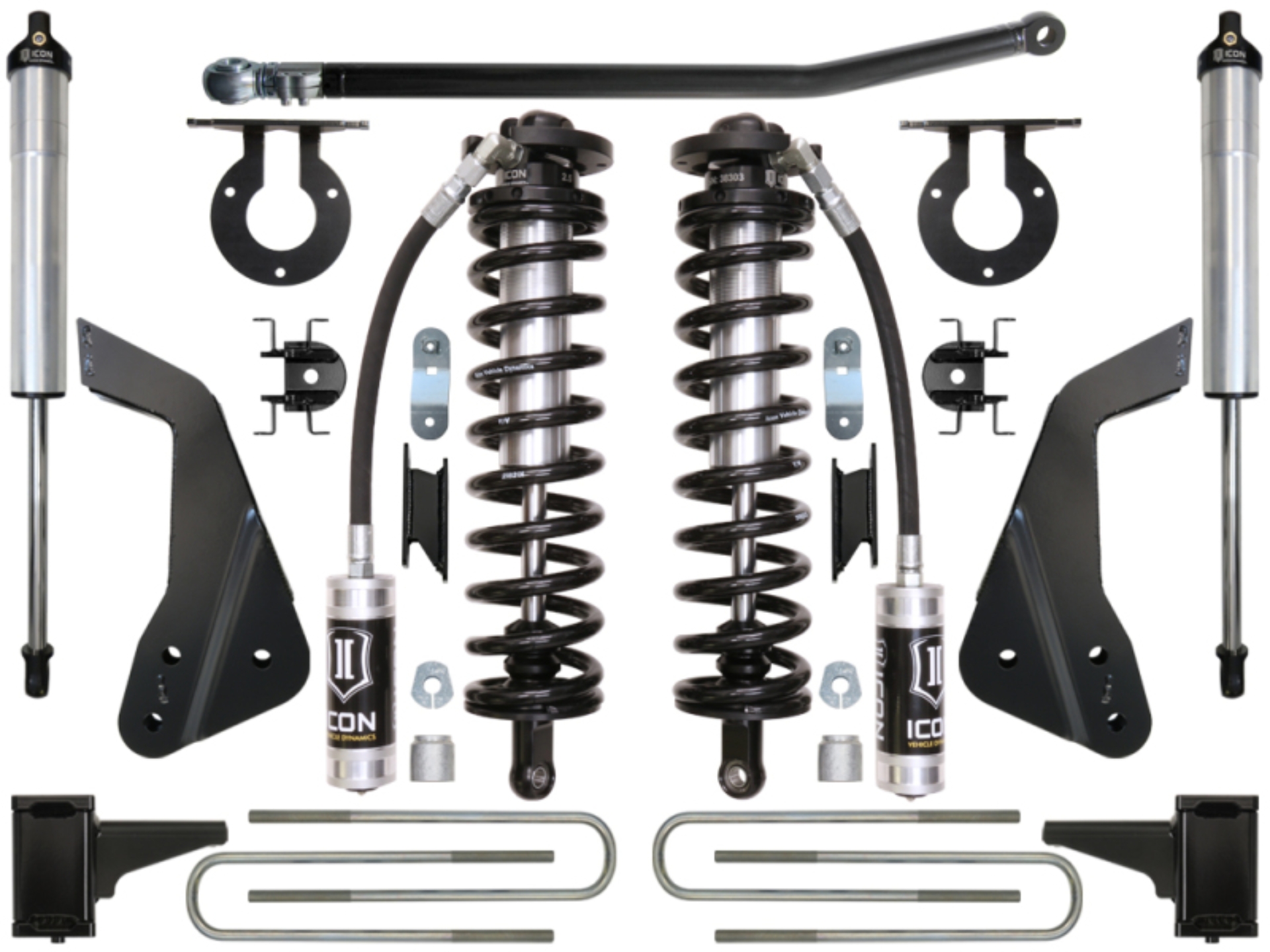 Picture of ICON 08-10 Ford F-250/F-350 4-5.5in Stage 2 Coilover Conversion System