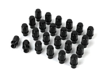 Picture of ICON Alloys Lug Nut Kit Black - 14x1.5 - 24 Lug Nuts w/ Custom Shank