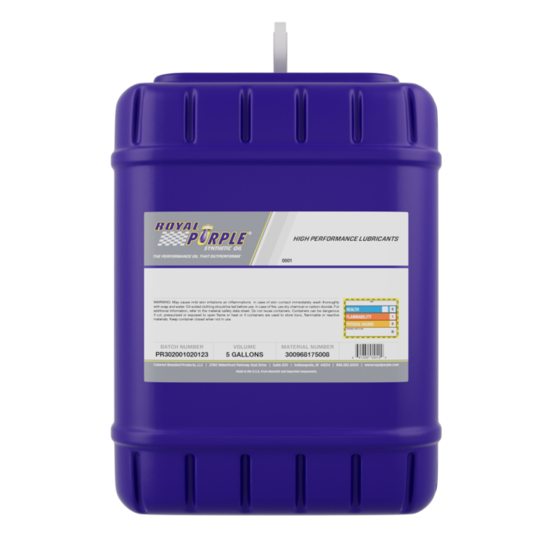Picture of Royal Purple Premium Synthetic High Performance Multi-Grade 0W20 Motor Oil - 5 Gallon