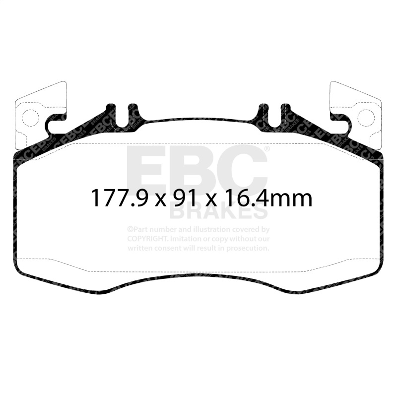 Picture of EBC 2020+ Mercedes-Benz CLA45 AMG 2.0T (C118) Yellowstuff Front Brake Pads