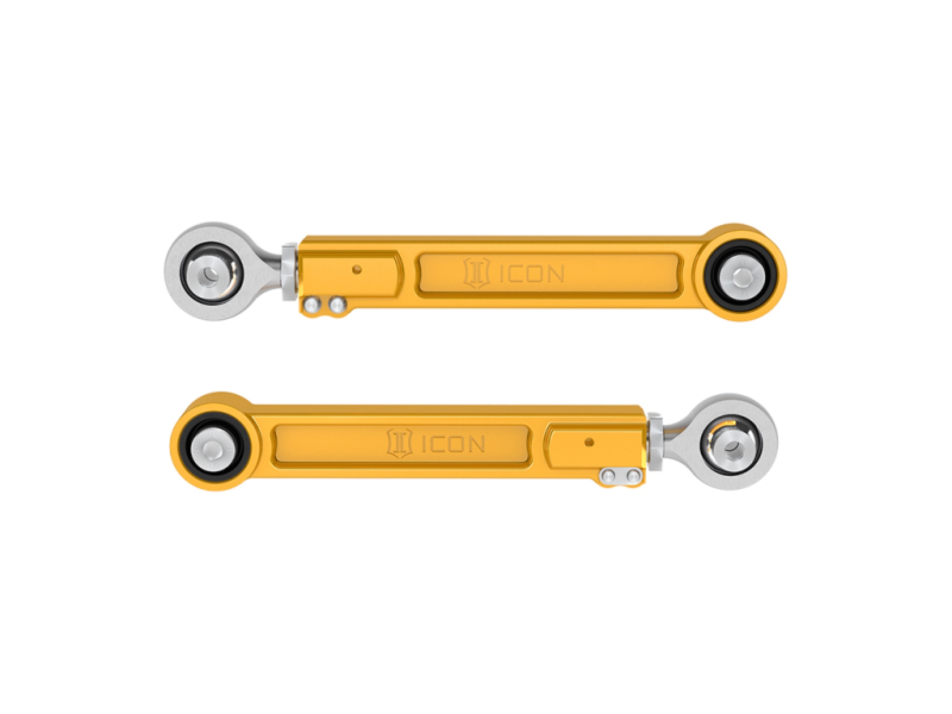 Picture of ICON 22-23 Toyota Tundra / 2024 Toyota Tacoma Billet Rear Upper Link Kit - Gold Anodized