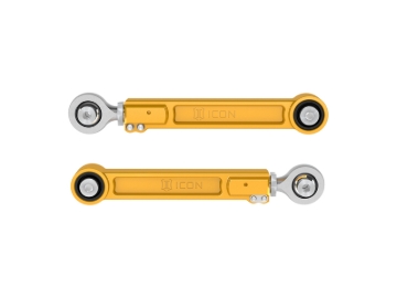 Picture of ICON 22-23 Toyota Tundra / 2024 Toyota Tacoma Billet Rear Upper Link Kit - Gold Anodized