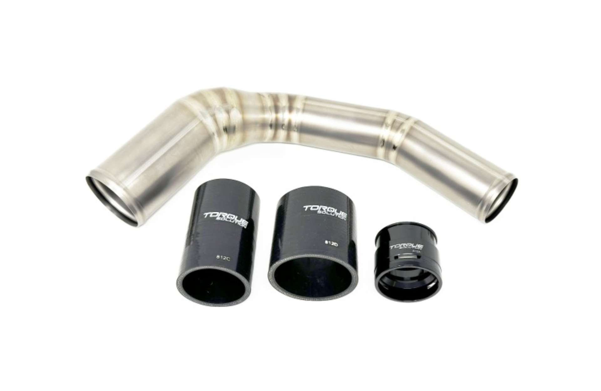 Picture of Torque Solution 2022+ Subaru WRX / 19-23 Subaru Ascent Titanium Top Mount Charge Pipe - Brushed