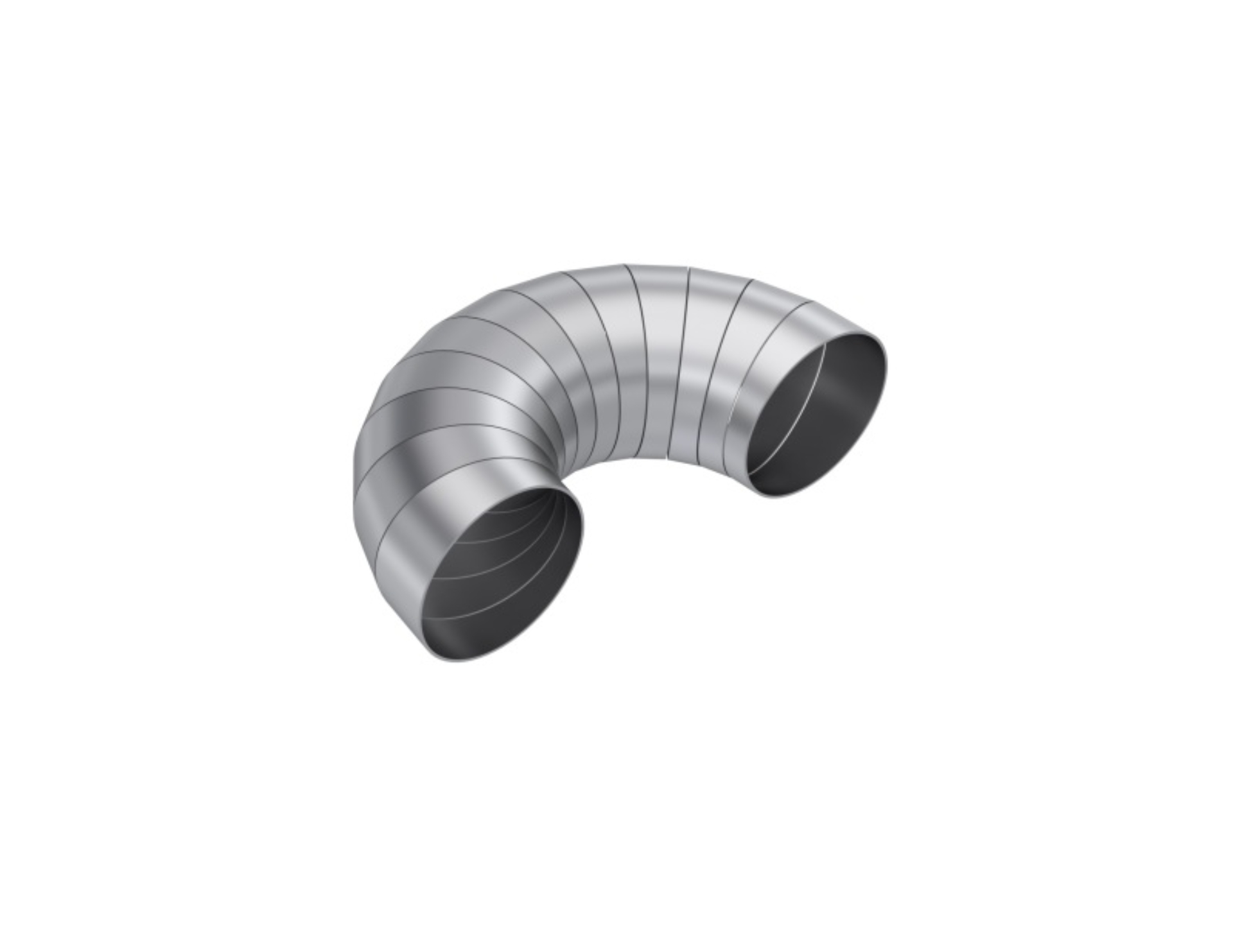 Picture of MBRP T304 Stainless Steel 3.5in Dia 180 Deg Universal Pie Cut Kit