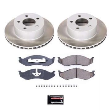 Picture of Power Stop 97-99 Jeep Wrangler Front Semi-Coated Rotor Kit