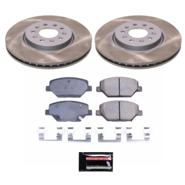 Picture of Power Stop 18-21 GMC Terrain Front Semi-Coated Rotor Kit