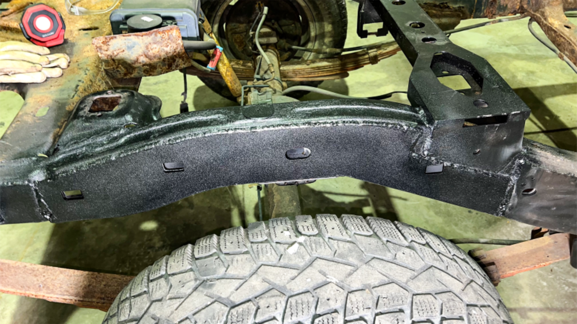 Picture of Rust Buster 2004-2012 GM Colorado & Canyon Crew Cab Rear Over Axle Frame Section - Left