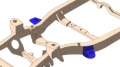 Picture of Rust Buster 4Runner & FJ Cruiser Front Body Frame Mount - Left