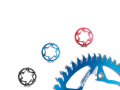 Picture of Vortex Racing Aluminum Rear Sprocket 420 53 Tooth- Blue
