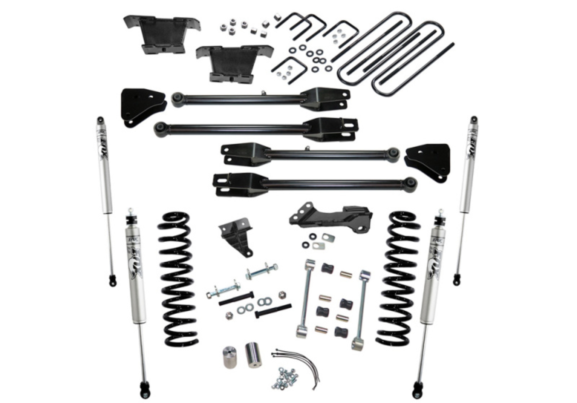 Picture of Superlift 08-10 Ford F-250 SuperDuty 4WD Diesel 4in Lift Kit w/ A 4 Link Conversion/Fox 2.0 Shocks