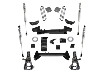 Picture of Superlift 01-10 Chevy Silv 2500HD/3500 4WD Knuckle Kit 6in Lift Kit w/ Fox 2.0 Shocks