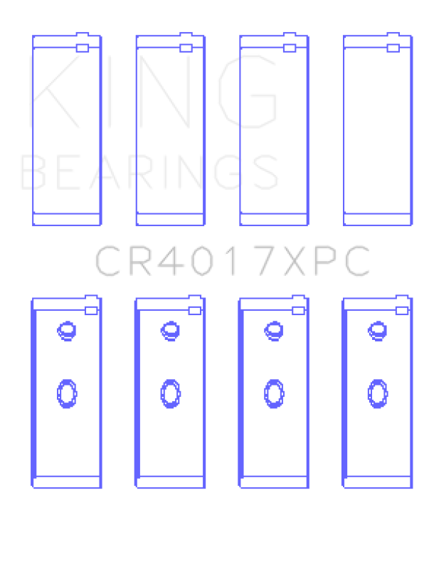 Picture of King Engine Bearings Opel 1.8/2.0 X18/20Xe (Size +.026mm) Connecting Rod Bearing Set