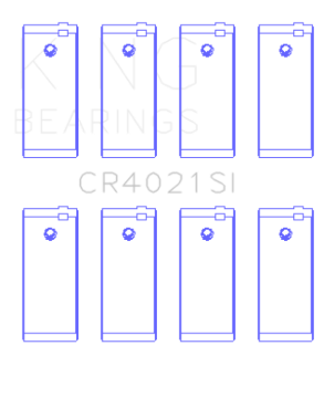 Picture of King Engine Bearings Escort 1.9 1987/89 (Size +0.25mm) Connecting Rod Bearing Set