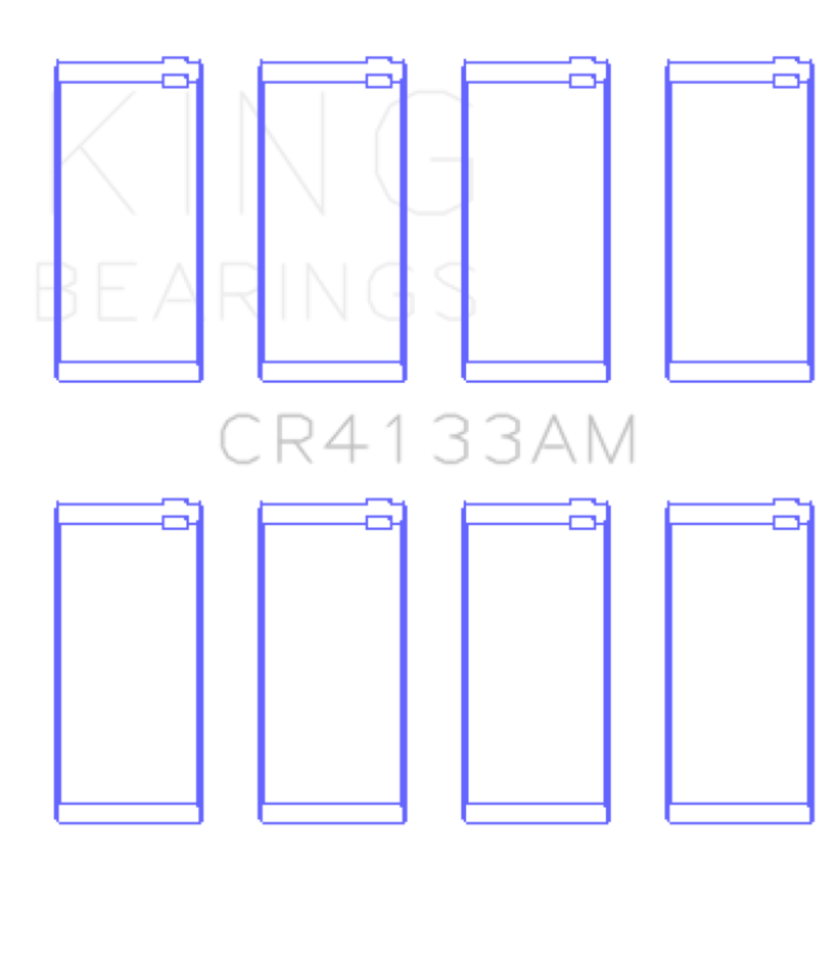 Picture of King Engine Bearings Volvo B200/B204/B230/B234 (Size +0.50mm) Connecting Rod Bearing Set