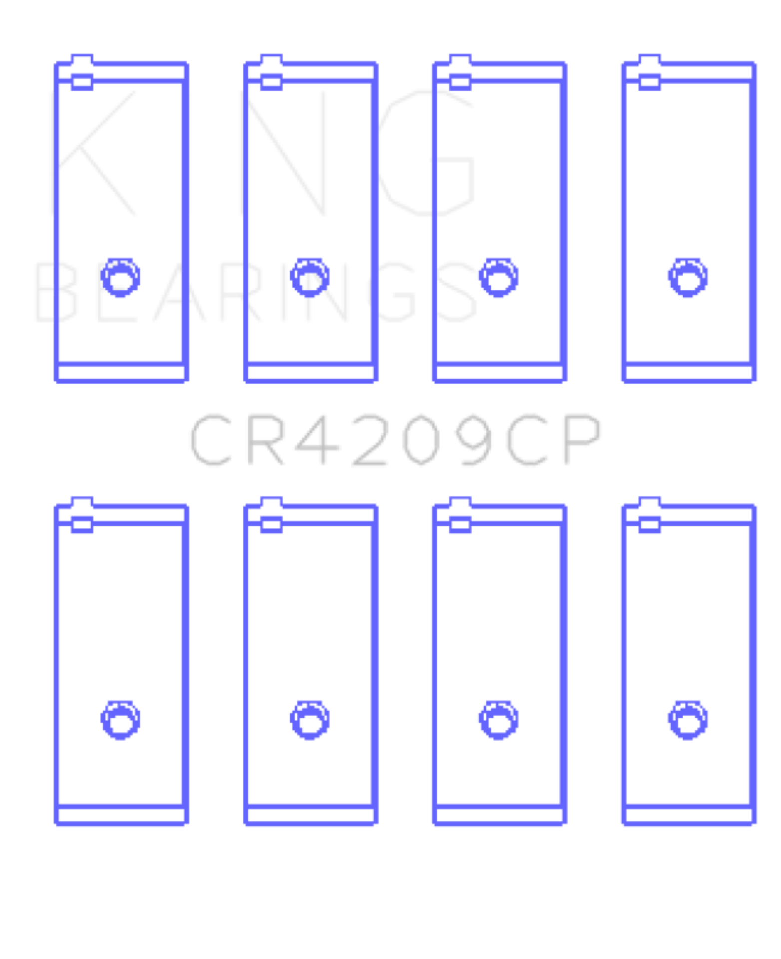 Picture of King Engine Bearings Toyota 3Sgte (Size +0.25mm) Connecting Rod Bearing Set