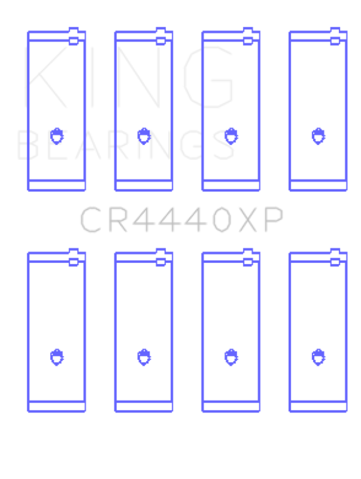 Picture of King Engine Bearings Ford Cortina 2000 Xl (Size +0.50mm) Connecting Rod Bearing Set