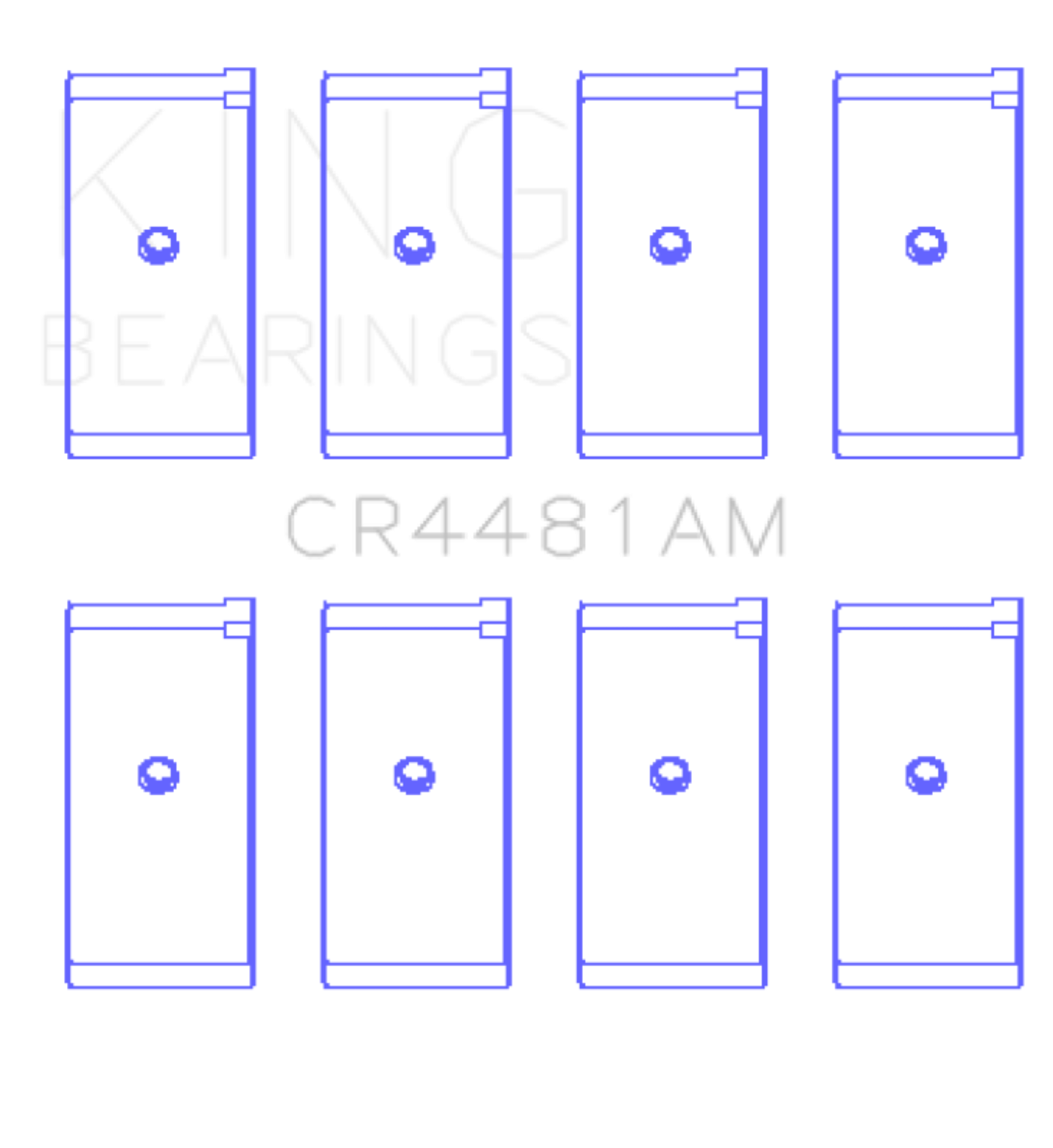 Picture of King Engine Bearings Mitsubishi G32/G63 (Size +1.0mm) Connecting Rod Bearing Set