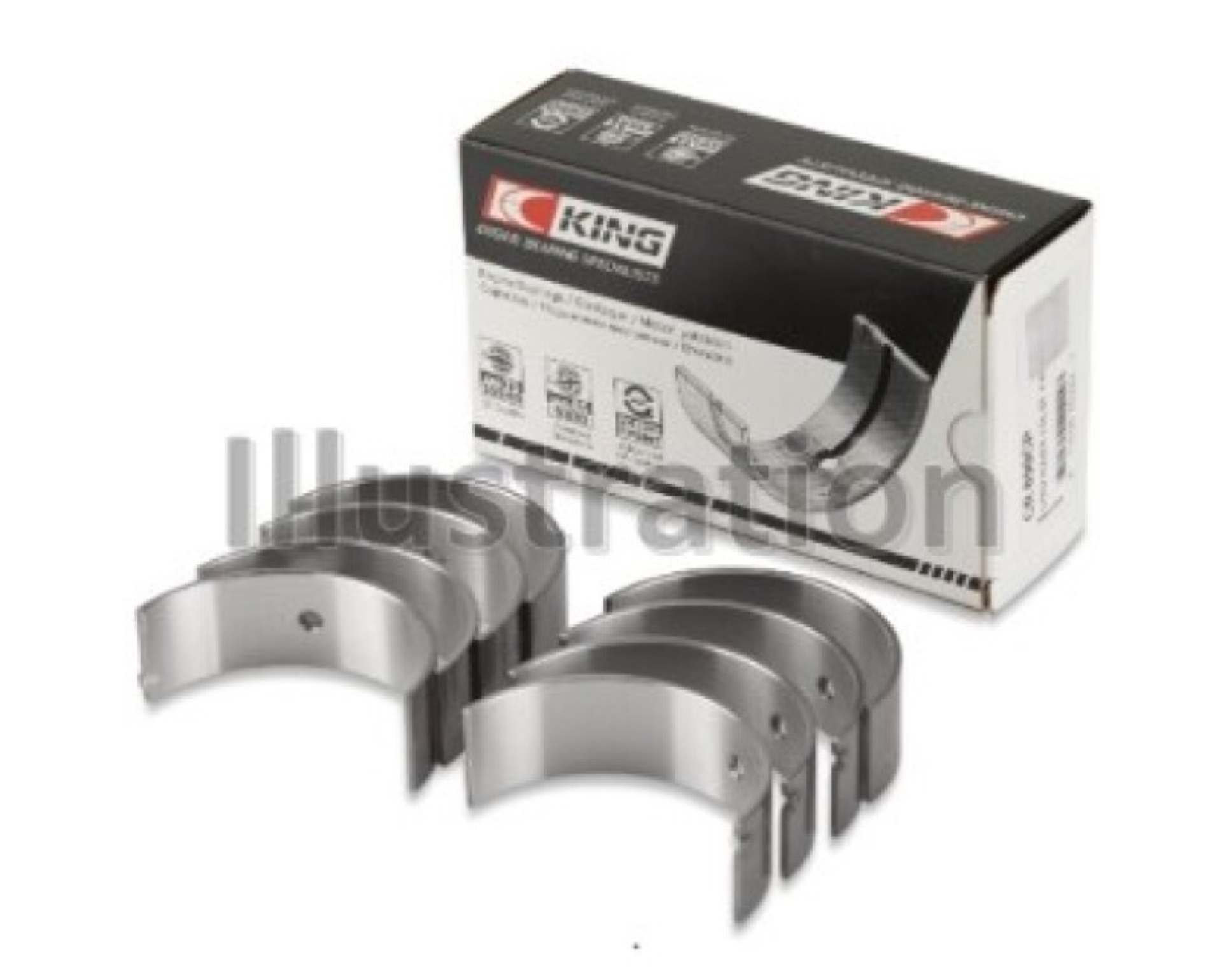 Picture of King Engine Bearings Chevrolet ChevETte (Size +0.50mm) Connecting Rod Bearing Set