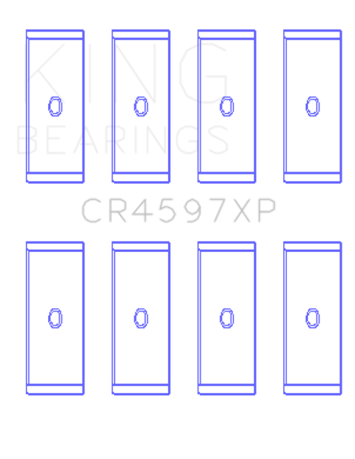 Picture of King Engine Bearings Volkswagen 1781Cc Turbo & 1984Cc (Size +0.25mm) Connecting Rod Bearing Set