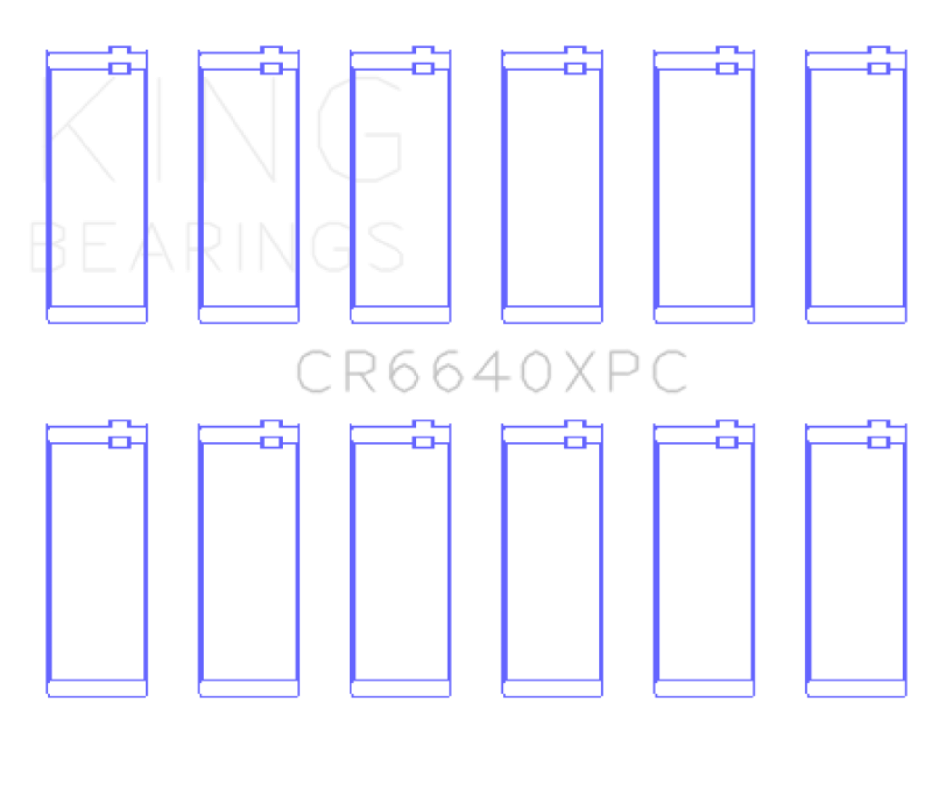 Picture of King Engine Bearings BMW M20/M50 2.0L/2.5L/2.7L (Size +.026mm) Connecting Rod Bearing Set