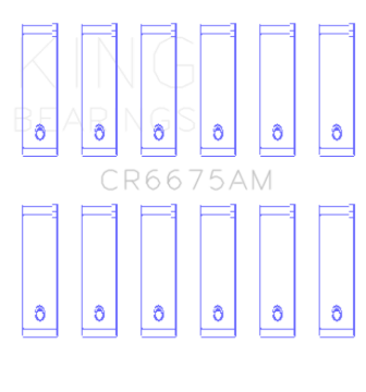 Picture of King Engine Bearings Chrysler 3.3/3.8 V6 (Size +0.25mm) Connecting Rod Bearing Set