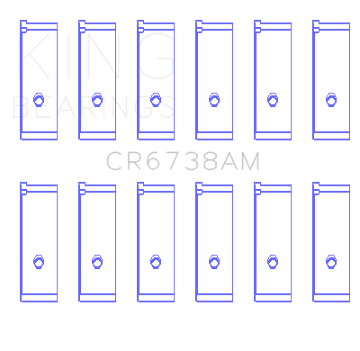 Picture of King Engine Bearings Honda C27A4 (Size +0.50mm) Connecting Rod Bearing Set