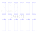 Picture of King Engine Bearings Ford V6 Triton/Ohv (Od+.002in) (Size +0.75mm) Connecting Rod Bearing Set