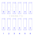 Picture of King Engine Bearings Chrysler 215 Cid/241 Cid 24V (Size +0.50mm) Connecting Rod Bearing Set