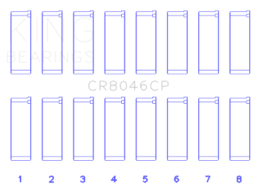 Picture of King Engine Bearings Porsche M 48.00/M 48.50 (Size +0.50mm) Connecting Rod Bearing Set
