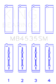 Picture of King Engine Bearings Mercedes Benz M 276 DE35 (Size +0.25mm) Main Bearing Set