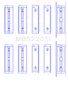 Picture of King Engine Bearings Subaru Ej20/Ej22/Ej25 (Incl. Turbo) (Size +0.50mm) Main Bearing Set