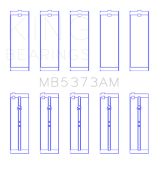 Picture of King Engine Bearings Nissan Ga14DE/Ga16DE/Qg18DE (Size +0.75mm) Main Bearing Set