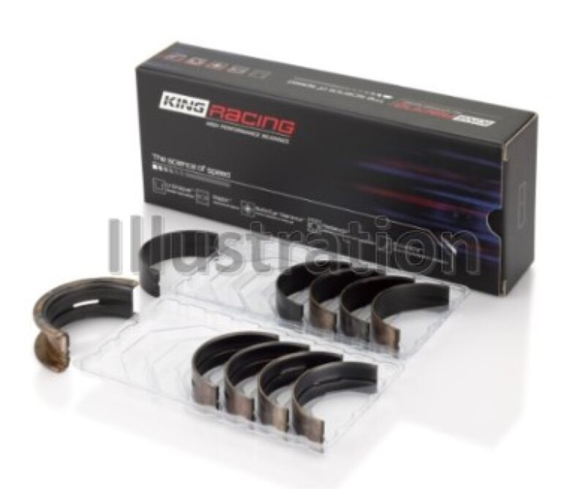 Picture of King Engine Bearings General Motors 231 Ci/V6 Ohv (Size STDX) Main Bearing Set