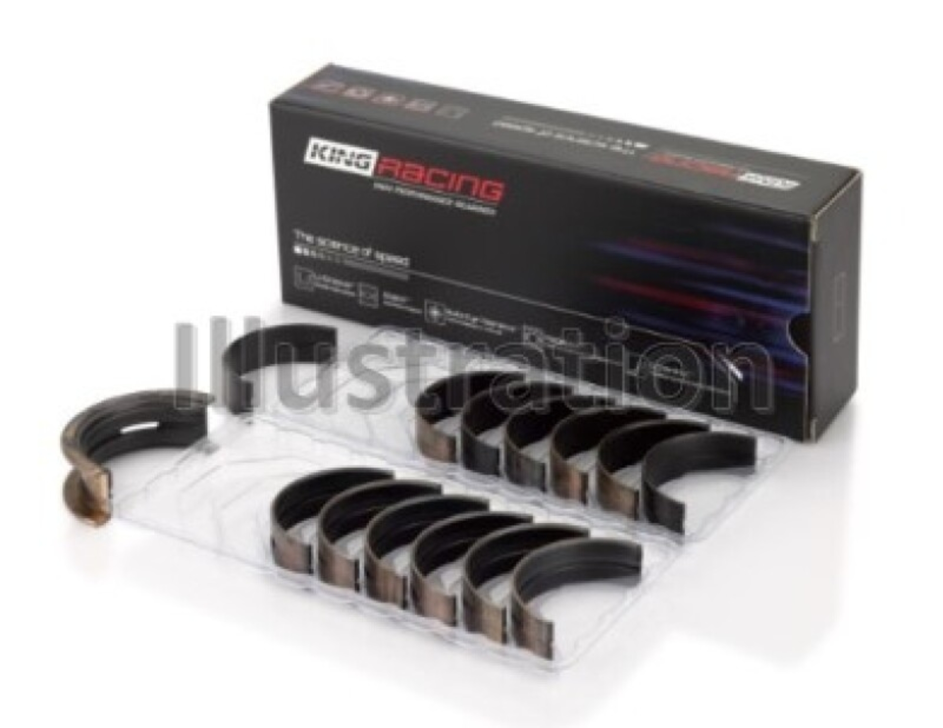 Picture of King Engine Bearings Ford El 4L (Size STDX) Main Bearing Set