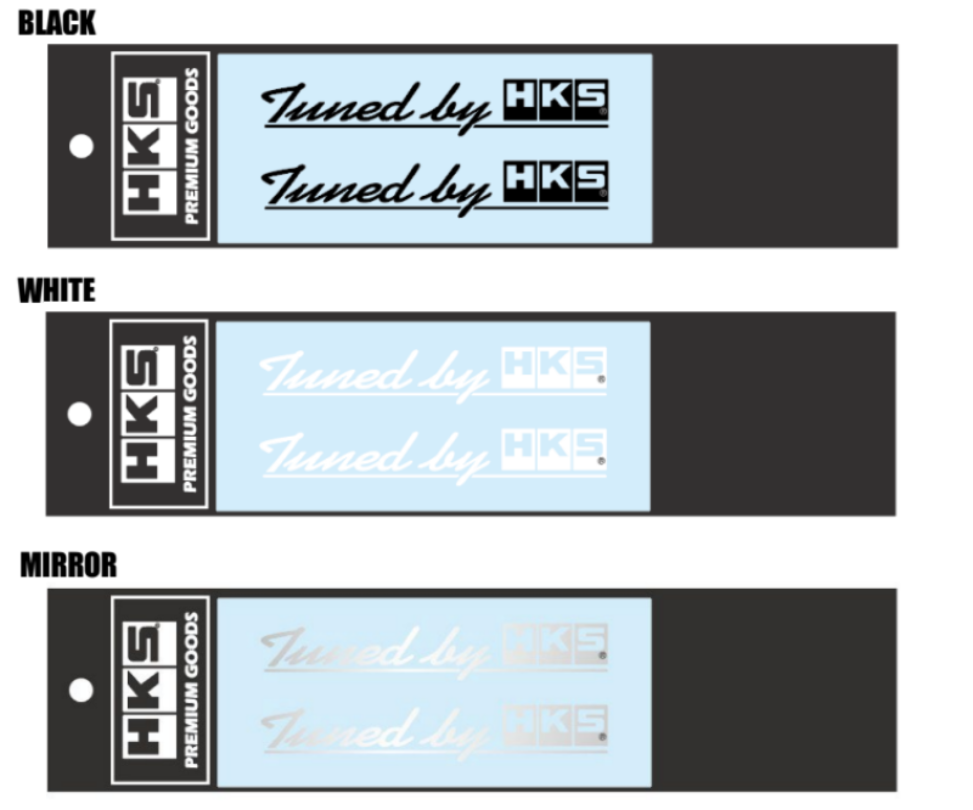 Picture of HKS Sticker Tuned by HKS W120 WHITE