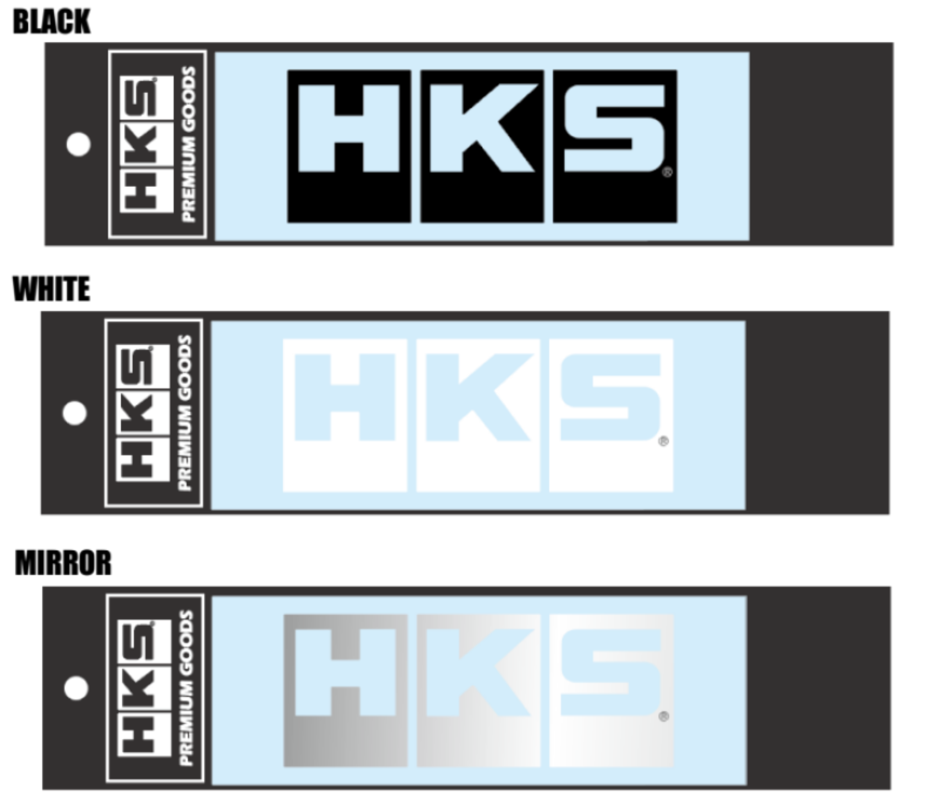 Picture of HKS LOGO Sticker W135 BLACK