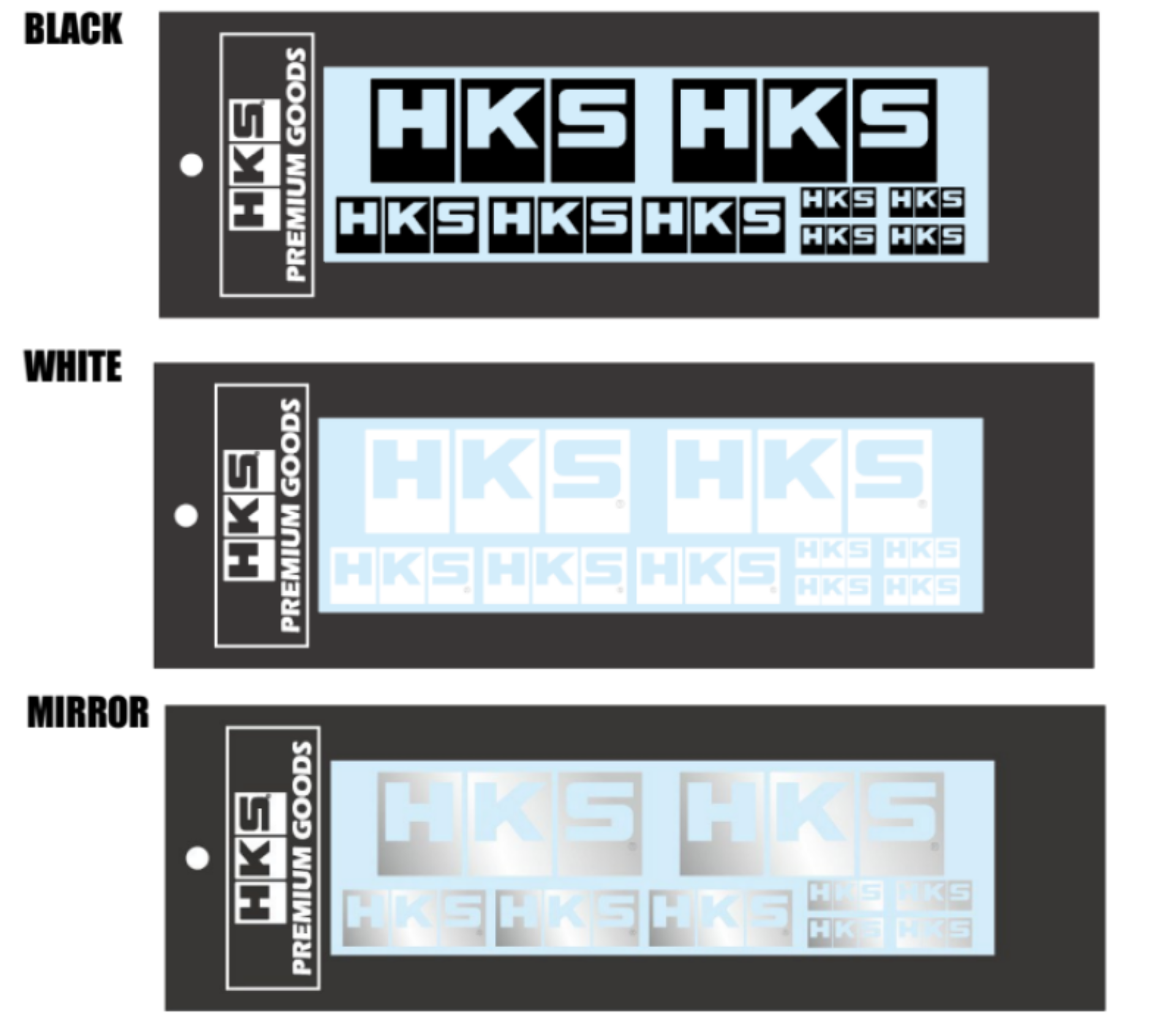 Picture of HKS LOGO Sticker a la carte WHITE