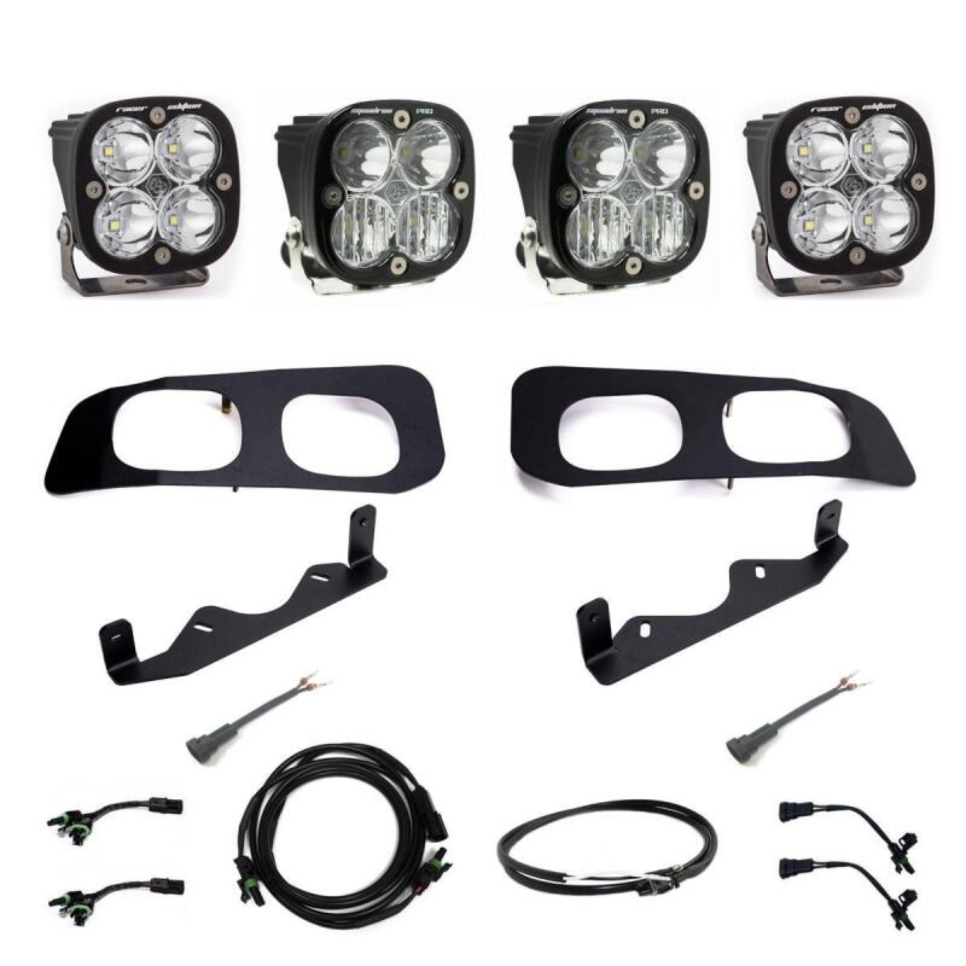 Picture of Baja Designs 2023+ Ford F-250/350 Squadron Racer/Pro Unlimited Dual Fog Pocket Light Kit w/ Upfitter