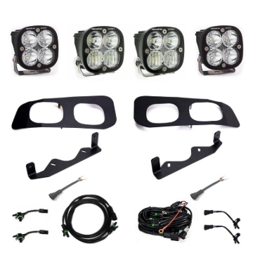 Picture of Baja Designs 2023+ Ford F-250/350 Super Duty Squadron Sport Dual Fog Pocket Light Kit w/ Toggle
