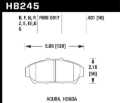 Picture of Hawk 94-01 Acura Integra (excl Type R)  HP+ Street Front Brake Pads