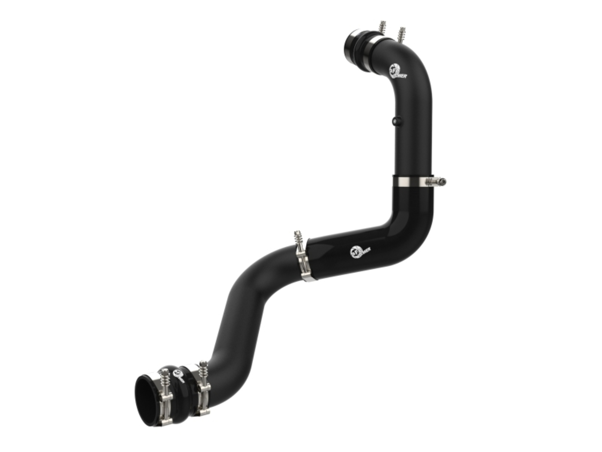 Picture of aFe 20-23 GM Diesel Trucks V8 6.6L L5P BladeRunner 3in Aluminum Hot Charge Pipe - Black