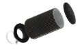 Picture of K&N Universal Clamp-On Air Filter 3-1/2in Flange ID 6in Base 5-1/4in Top 9in Height