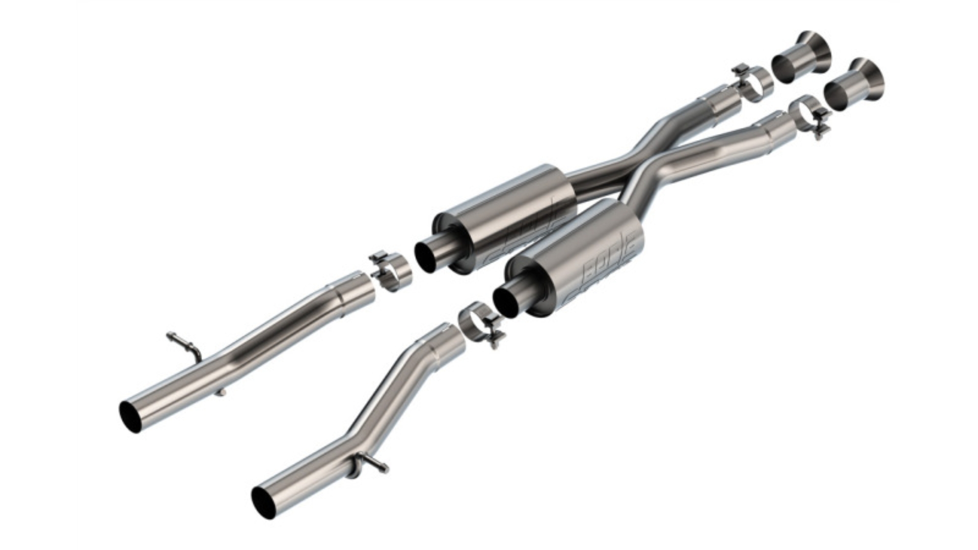 Picture of Borla 15-24 Lexus RC F 5.0L V8 Automatic Transmission RWD 2.5in S-Type Mid-Section
