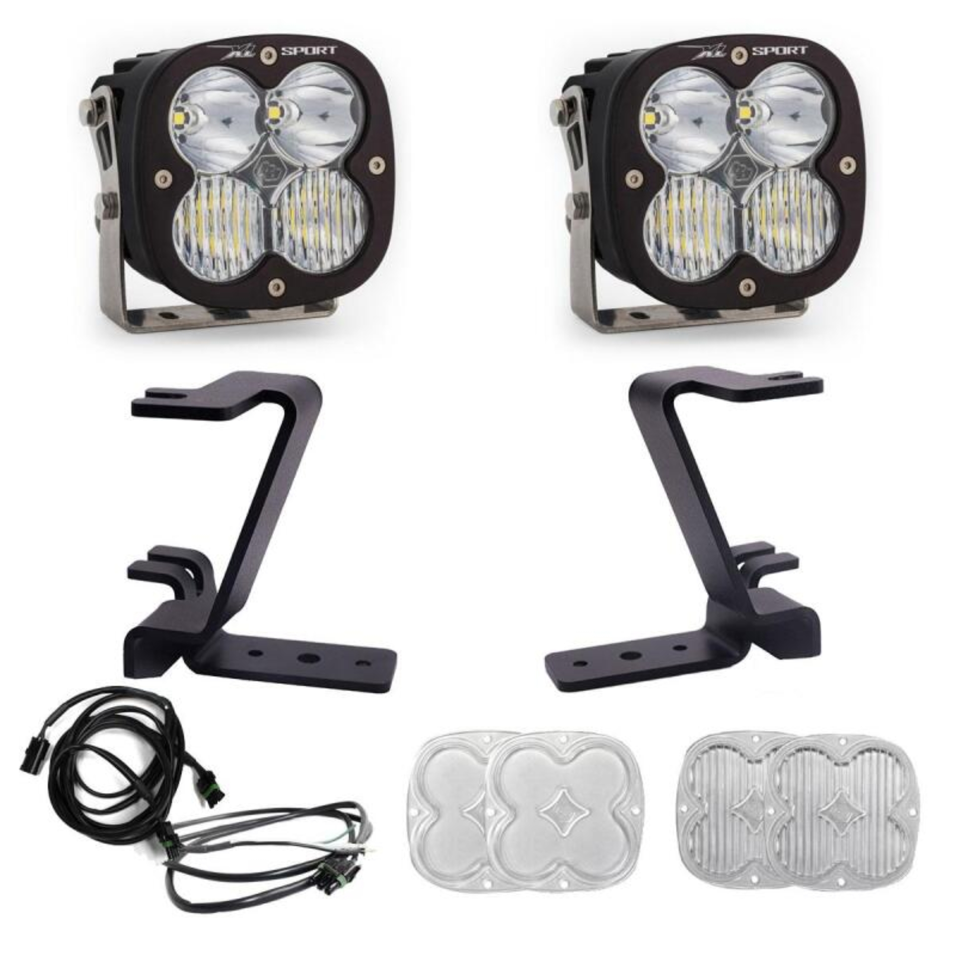 Picture of Baja Designs 2023+ Ford F-250/350 Super Duty XL Sport A-Pillar Light Kit w/ Upfitter