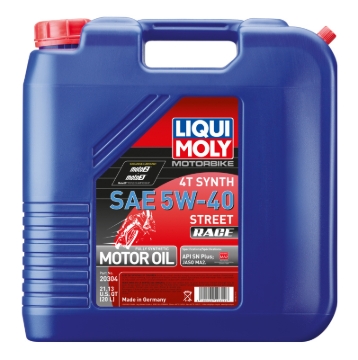 Picture of LIQUI MOLY 20L Motorbike 4T Synth SAE Street Race