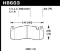 Picture of Hawk BMW 135i HP+ Street Front Brake Pads