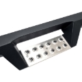 Picture of Westin 2024 Toyota Tacoma Double Cab HDX Stainless Drop Nerf Step Bars - Textured Black