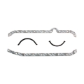 Picture of Cometic Chevrolet Gen-1 Small Block V8 .094i Fiber Oil Pan Gasket Kit Right Side Dipstick Thin Front