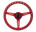 Picture of NRG Aluminum Light Weight Steering Wheel (330mm) Extra Light - Ergonomic Grip - Anadized Red