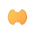 Picture of KC HiLiTES SlimLite 6in Light Shield - Spread Beam - Amber